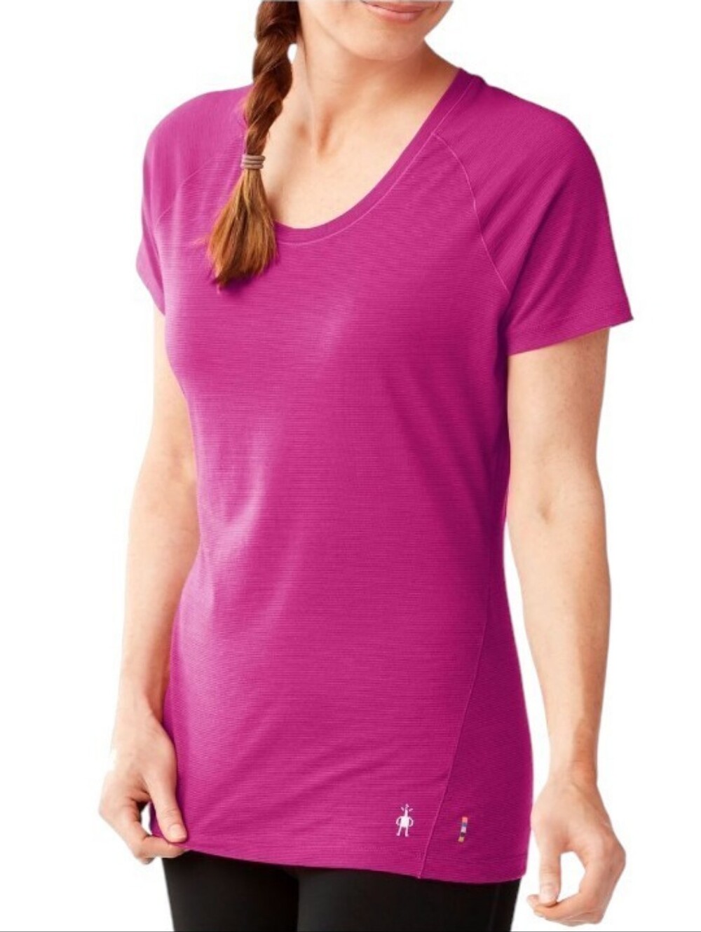 Smart Wool Merino 150 Base Later Pattern Top Pink Size Large